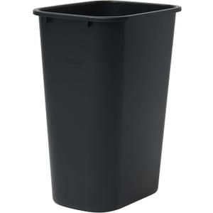 Winco Waste Basket for Home and Office, 10 Gallon, Black