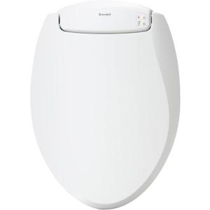Brondell L60-EW LumaWarm Heated Nightlight Elongated Toilet Seat, White