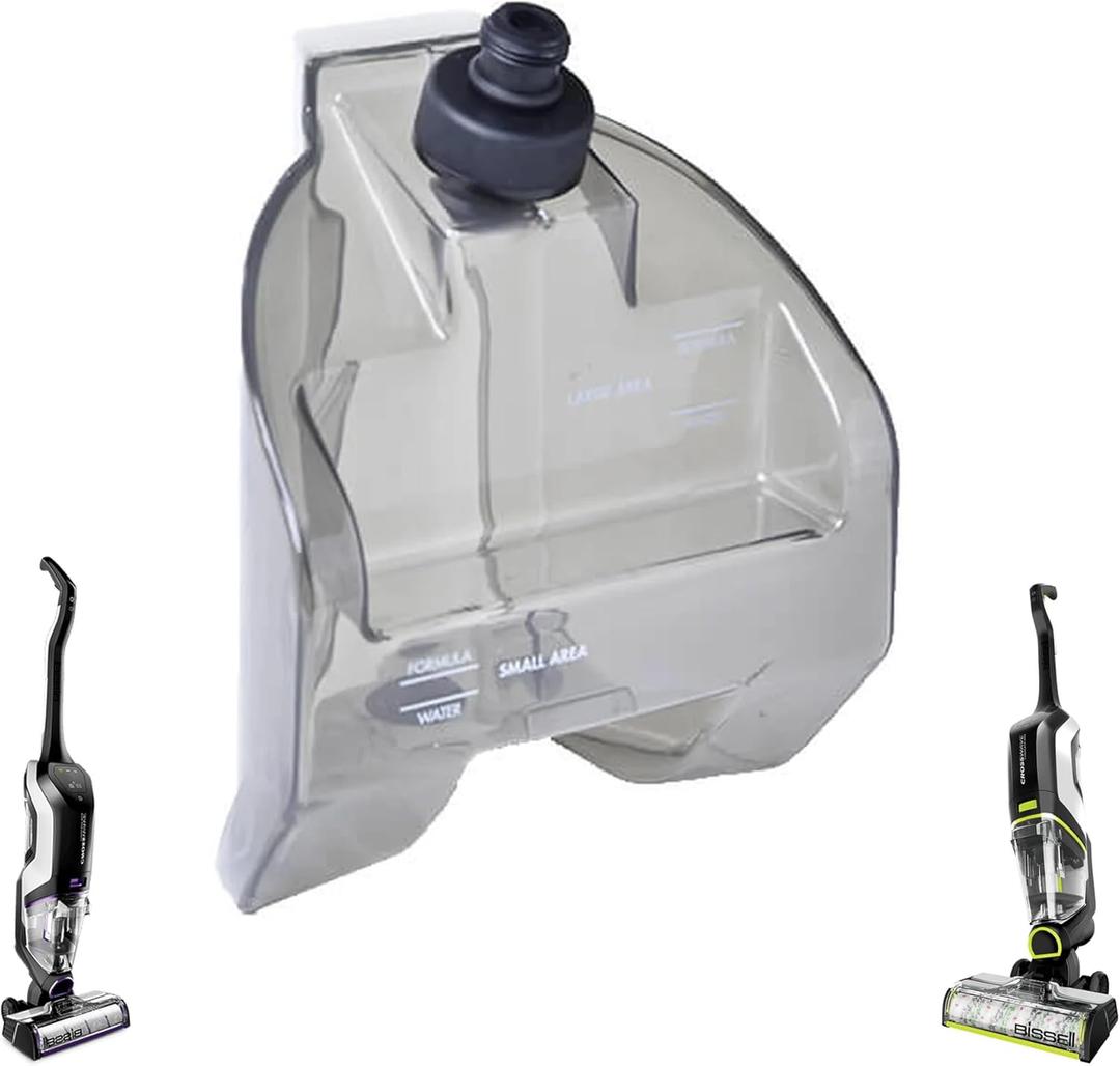 Replacement Clean Tank with Cap for Bissell CrossWave Cordless Max - Fits Models # 2554A, 25542, 25548, 2593, 2597, 2590, 2596B, 2596M
