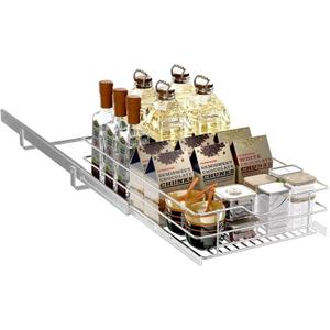 Pull Out Cabinet Organizer, (11"W x 20" D), Soft Close Pull Out Cabient Drawer, Slide Out Cabient Organizer for pot and pan Kitchen Base Cabinet, Pantry Organization, Bathroom, Wire Basket