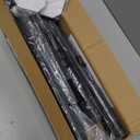 Tension Curtain Rod, 43-87 Inch Adjustable 1.1 Inch Diameter Thick Heavy Duty Black Shower Curtain Rod, Spring Curtain Rod Stainless Steel, Long Shower Rod for Bathroom No Drilling, No Rust