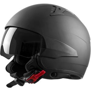 Westt Open Face Motorcycle Helmet, DOT Approved, 3/4 Helmet Motorcycle, 3 DIY Styles, Ventilation and Comfort, with Sun Visor Quick Release, for Men & Women - for Chopper, Scooter (Rover L Black)