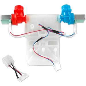 W11101906 W11210463 Washer Water Inlet Valve,Compatible with Whirl-pool Ama-na Cro-sley May-tag Ing-lis Ro-per Washing Machine - Replaces W10701461, W10869803, W10883458, W11038696, AP6329219
