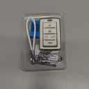 Sindeda for Jeep Key Fob Cover with Keychain Soft Full Protection Key Shell Compatible with Grand Cherokee L Grand Wagoneer 2021-2025 Smart Key (White, 5 Buttons)