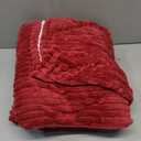 Homemate Heated Blanket Electric Red Throw - 50"x60" Heating Blanket Throw 1/2/4/6/8 Hours Auto-Off 10 Heat Levels Over-Heat Protection Soft Flannel Sherpa ETL Certification 