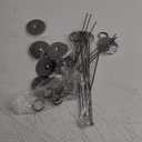 Urban Deco 16PK Table Number Holders Place Card Holders 12 Inch Table Card Holders Steel Card Holders for Photos, Food Signs, Memo Notes, Weddings, Restaurants, Birthdays(Black)