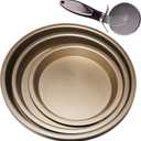 Pizza Baking Pan, 6-8-9 inch Baking Tray for Home Use Carbon Steel Bakeware Pizza Pan Round Pizza Circular Baking Tray for Home Restaurant Kitchen Baking Supplies.