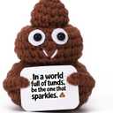 4 x Novelty Gag Gifts, White Plastic Toy, Quirky Prank Item for Adults, Christmas Stocking Stuffer, Funny White Elephant Gift for Friends and Coworkers