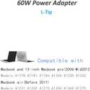 Mac Book Pro Charger - 60W L-Tip Power Adapter,Compatible with Adapter for Mac Pro 13 inch Before Mid 2012(Mac Book 2009-2010)