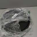 Zopeal 8 Pieces Black Round Restaurant Serving Tray, Plastic Non Slip Surface Food Meals Server Tray with Raised Edges for Home, Kitchen, Restaurant, Cafeteria, Bar (11")