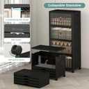 UAMFURI 192QT Lockable Plastic Storage Bins, 4 Pack Collapsible Cabinets