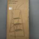 HBTower Step Ladder Folding Step Stool for Adults with Anti-Slip Pedal,330 lbs Capacity for Kitchen, Home,White