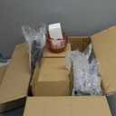 Glass Floor Lamp for Living Room, Bedroom,Gold Flower Mid Century Modern Standing Lamp Brass Tree 3 Light Tall Floor Lamps Vintage Floor Lights Pink Lamp Shade Farmhouse Boho Bohemian