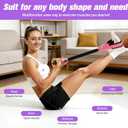 55LBS Pedal Resistance Band with Handle, Upgraded Durable Adjustable Tube Foot Pedal Device Puller Exercise Bands, for Abs Arm Leg Waist Workout, Core Pilates for Full Body Training