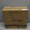 Vinyl Record Player Bluetooth Turntable with Built in Stereo Speakers Belt Drive 3 Speeds Vintage Turntables for Vinyl Records Support RCA Output, Aux in, Auto Stop, Light Walnut