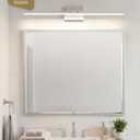 VOLISUN Modern Bathroom Vanity Light 48 inch, Rotatable, 30W Dimmable 5CCT Led Bathroom Light Fixture Over Mirror, Brushed Nickel Bar Vanity Light for Bathroom Mirror Cabinets-ETL Certificated