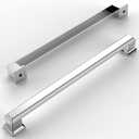 Amerdeco 10 Pack Polished Chrome Cabinet Pulls 7-1/2 Inch(192mm) Hole Center Cabinet Hardware Kitchen Cabinet Handles for Bathroom Drawer Pulls Dresser Pulls ZH0001