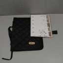 Adjustable Bible Cover with 75 Bible Tabs - Bible Cover Case for Women Waterproof, Washable Quilted Bible Case Reusable Christian Gifts for Women (Black, S)