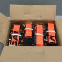 VULCAN Autohauler Car Tie Down - Rolling Idler 3-Cleat - 120 Inch - 4 Pack - PROSeries - 3,300 Pound Safe Working Load