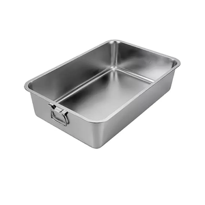Multifunction Stainless Steel Ice Bucket, with Easy-to-Carry Handles, Ice Buckets for Parties, Large Ice Bucket, Multiple Size Options (Size : 23.6x15.7x5.9in/60x40x15cm)