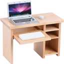 Dollhouse Miniature Laptop Computer and Office Table Doll House Simulation Notebook Accessories for Doll 1/6 1/12 Miniatures Pretend Play