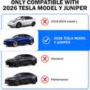 Front Grille Mesh Inserts for Tesla Model Y Juniper 2026(NOT for Standard/Performance), Lower Bumper Grill Guard, ABS Protective Mesh Cover, Prevent Debris & Rocks, Easy Snap-On Installation