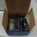 NICREW 2.5 Gallon Nano Nature Aquarium Kit, Ultra-Clear Rimless Desktop Fish Tank with Light, Filter, Gravel and Rock, Perfect for Small Fish, Shrimp, or Betta, Complete Version, Black