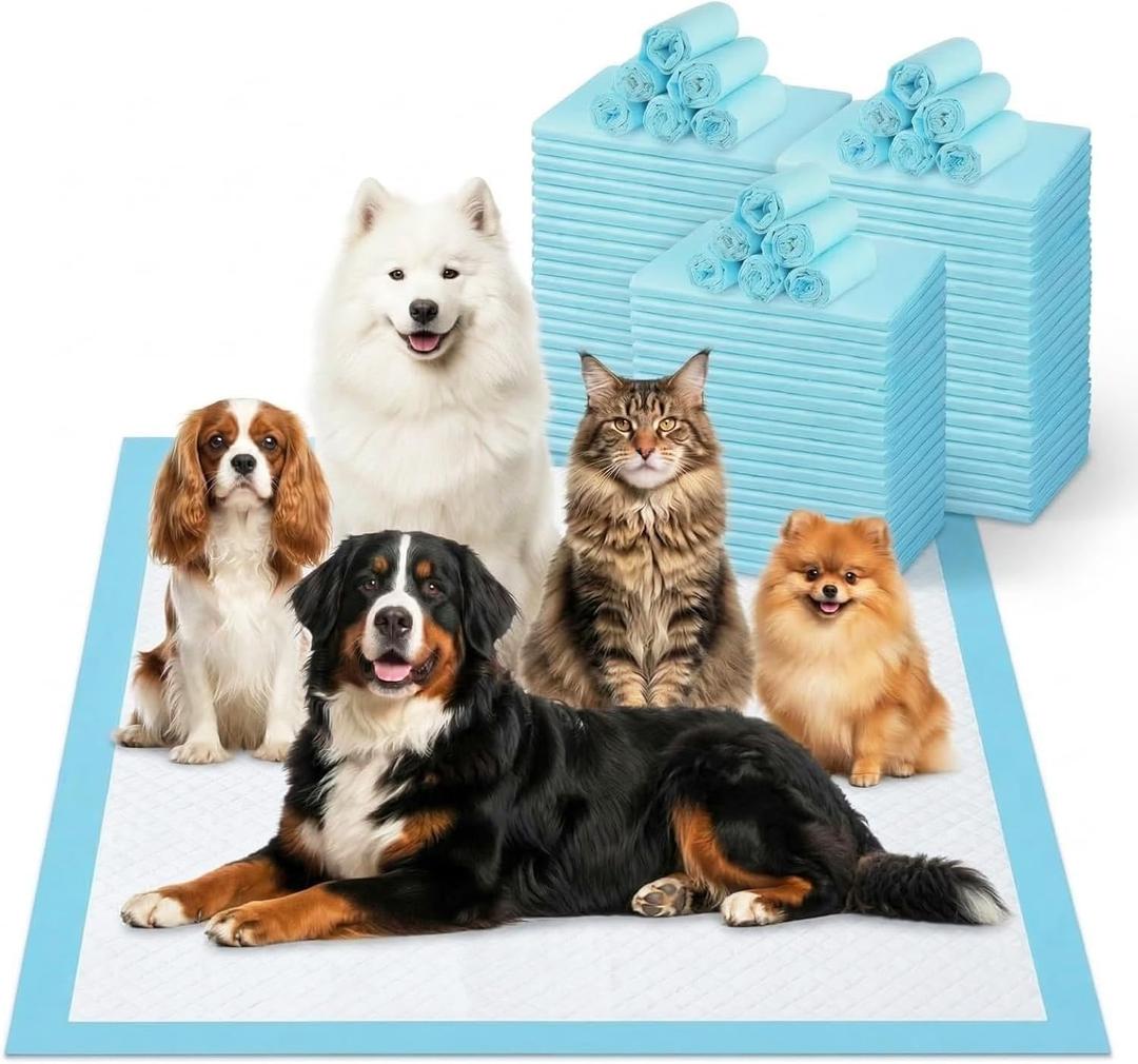 XXXXL 40 Pack Extra Large Puppy Pads 31x55 Inch-6-Layer Thick Dog Training Pads with Quick-Dry Technology-Odor Control & Leak-Proof Disposable Wee Pads for Ideal for Potty Training of Large Dogs &Pets