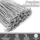 MorningRo 200 Pcs 6-1/2" Chain Link Fence Wire Ties 9 Gauge Heavy Duty Aluminum Ties Hook for Chain Link Fence, Posts, Rails, Dog Kennel Repair