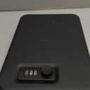 Amazon Basics Portable Security Case Lock Box Safe, Small Lock Box with Code, for College Dorm Room, Home, Combination Lock, Large, Black