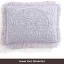 Beatrice Home Fashions Medallion Chenille Bedspread, Twin, Lavender