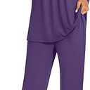 Anymeet Women's Pajama Sets Fall Winter Long Sleeve 2 Piece Sleepwear Soft Lounge Outfits with Pockets (XX-Large, Black)