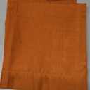 Simplebrand Orange Sheer Curtains 96 Inches Long, Light Filtering Rod Pocket Solid Color Window Sheer Curtain Panels, Elegant Curtains & Drapes for Living Room, Bedroom 2 Panels, 42" W x 96" L