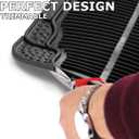 Vaygway Car Floor Mat Runner - Rubber Rear Floor Mat Liner - Black Back Seat Liner - Auto Trimmable Universal Fit Rug for Vehicle