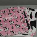 Pineraap 12 Sheets Pink Cow Wrapping Paper, Cow Print Gift Wrap Paper Cute Farm Animal Gift Packing Paper for Boys Girls Birthday Party Baby Shower, 20 x 28 Inch