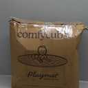 Comfy Cubs Round Kids Play Mat - Large 60 inches Soft Quilted Baby Floor Mat with Non-Slip Bottom - Plush Design for Toddlers' Playtime - Comfortable and Durable - Blush