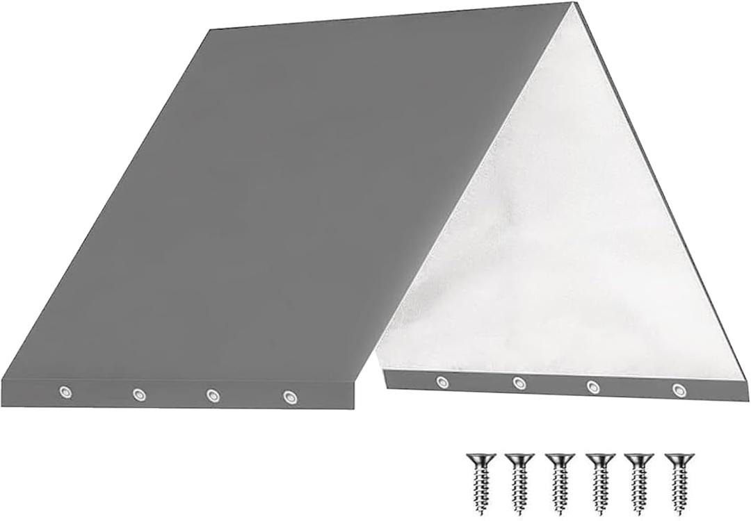 Playset Canopy Replacement,Playground 52"x 90"Outdoor Swing Set Accessories Kids Play Playhouse Equipment Tarp Sets Accessory Rain Proof UV Protection Waterproof Cover (Gray)