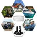 8 Gauge Marine Wire 8 AWG Duplex Marine Grade Wire,100ft Tinned Copper Oxygen-Free Insulated Red& Black Electrical Cable for Boat/Automotive/RV/Camper/Trailer