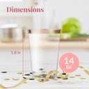 Prestee 50 Pack Disposable Plastic Cups 14 oz Rose Gold Rimmed Plastic Wine Glasses - Heavy Duty, Pink Rim Cup - Disposable Party Cups and Fancy Wedding Tumbler - Elegant Decoration Cup for Party