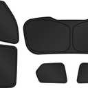 Sunshades for 2021-2025 2026 Jeep Grand Cherokee L Accessories Sun Shade Side Rear Window Shade Cover Sun Visor Shield Privacy Protection for Camping Keep Vehicle Cool Black 7PCS