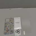 for iPhone 16 Pro Case,[3 in 1] with Screen Protector & Camera Lens Protector, Flower Pattern Design, Clear Soft Shockproof Slim Floral Phone Cover for Women Girls 2024 6.3"(Blooming Flowerets)