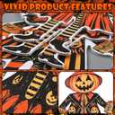 Roowest 6 Pcs Large Vintage Halloween Yard Signs with Stake Lawn Outdoor Spooky Pumpkin Yard Signs Pumpkin Witch Vintage Halloween Decorations for Horror Party Decor