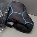 Game Console Blue Comforter Set with Sheets, 6 Pcs Bed in A Bag Geometric Lightweight Boys Full Size Bedding Set for Kids Teens