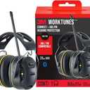 3M WorkTunes Connect + AM/FM Wireless Hearing Protector with Bluetooth Technology, Bluetooth Hearing Protection with a 26 dB Noise Reduction Rating, Standard