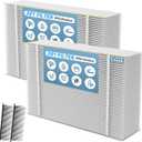 201 Replacement Filter Compatible with Aprilaire 2200, 2250 Space Gard 2200 Whole House Air Purifiers and X0445, 20x25x6 MERV 10 Air Filter 2Pack + 2Pack Pleat Spacers (Actual Size:20 x 24.2 X 5.8 in)