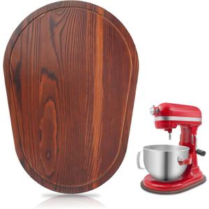 Bamboo Mixer Slider Compatible with Kitchen aid Bowl Lift 5-8 Qt Stand Mixer - Kitchen Countertop Storage Mover Sliding Caddy for Kitchen Aid 5-8 Qt Mixer (5-8 Qt - Brown)