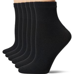 Hanes Women's Cotton Ankle socks 6 PCS, Size 5-9