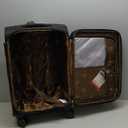 Softside Expandable Luggage with 4 Spinner Wheels, Durable Carry-On Luggage Suitcase (Black, 21-Inch)