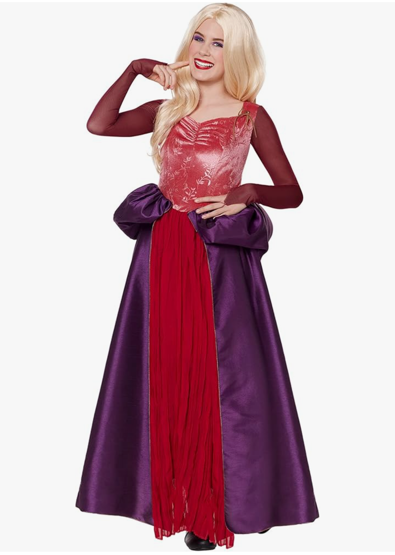 Spirit Halloween Hocus Pocus Tween Sarah Sanderson Costume | Officially Licensed | Group Costume | Witch Cosplay | Disney 12-14 Y