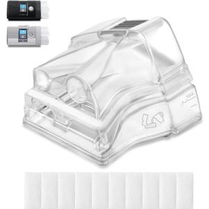 1 PC Replacement Water Chamber for AirSense 10 & AirCurve 10, Perfect Fit and Reliable Water Tank, with 10 Packs Filters Compatible with AirSense 10 & AirCurve 10 CPAP Machines